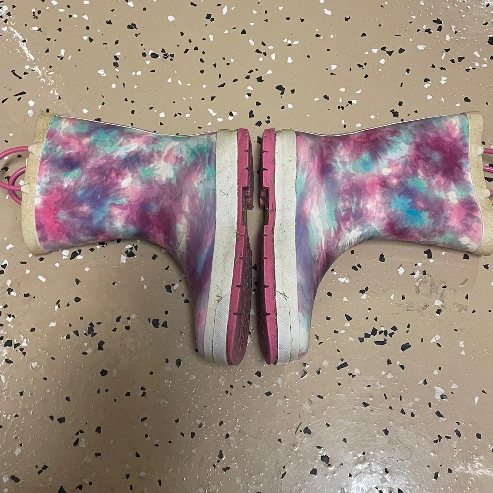 🖤5/$25 fits 5 womens Colorful Tie Dye pink Rain Boots western chief